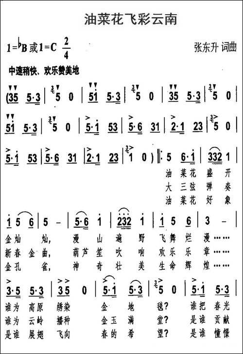油菜花飞彩云南