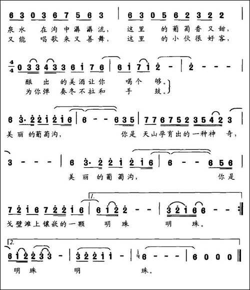 美丽的葡萄沟