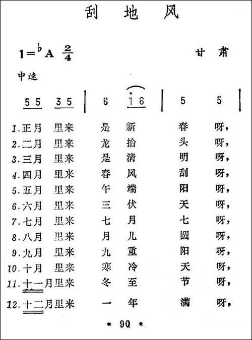 刮地风-甘肃民歌