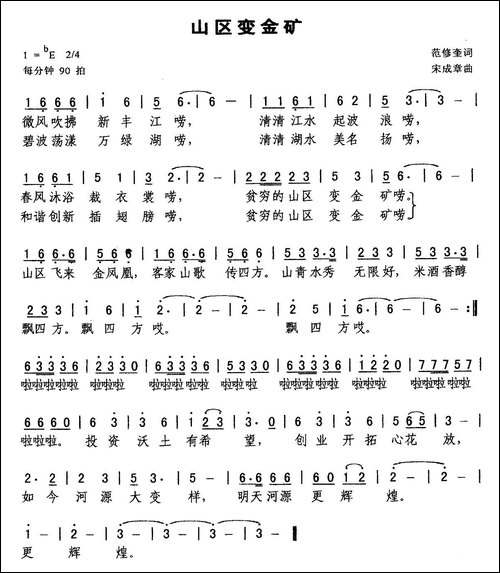 山区变金矿