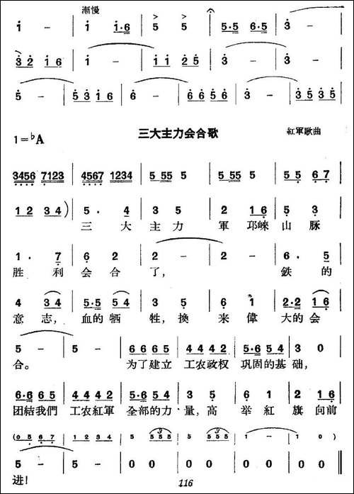 《革命历史歌曲表演唱》第四场：长征-第四景：雪山会师