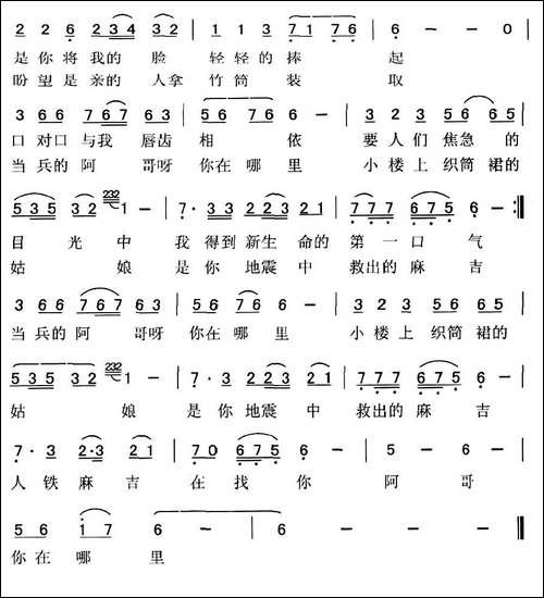 当兵的阿哥你在哪里