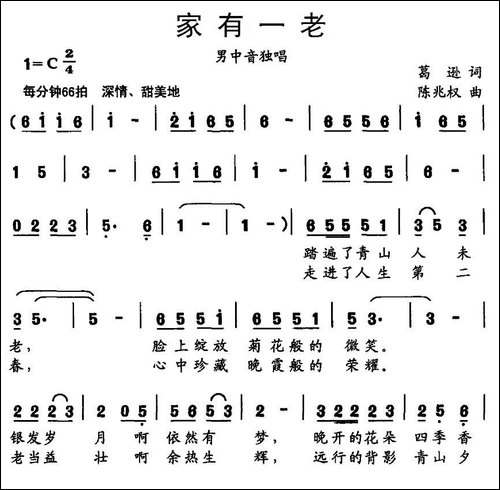 家有一老