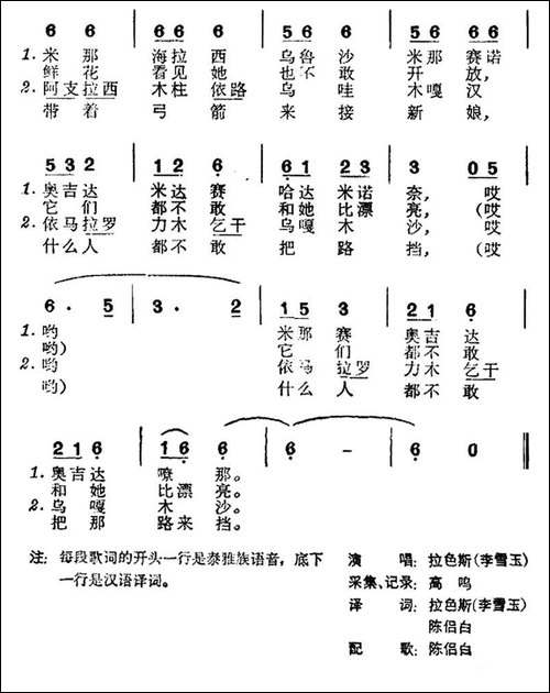 看新娘-台湾泰雅族民歌