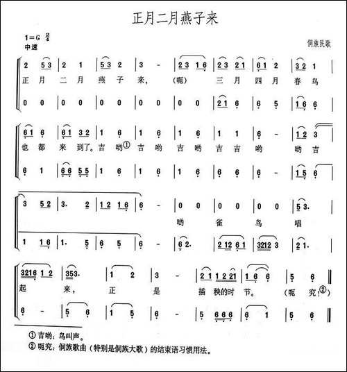 正月二月燕子来