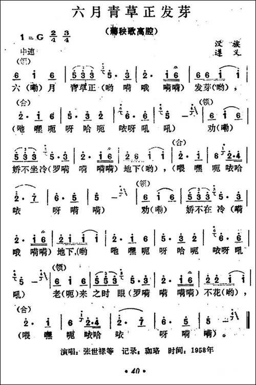 六月青草正发芽
