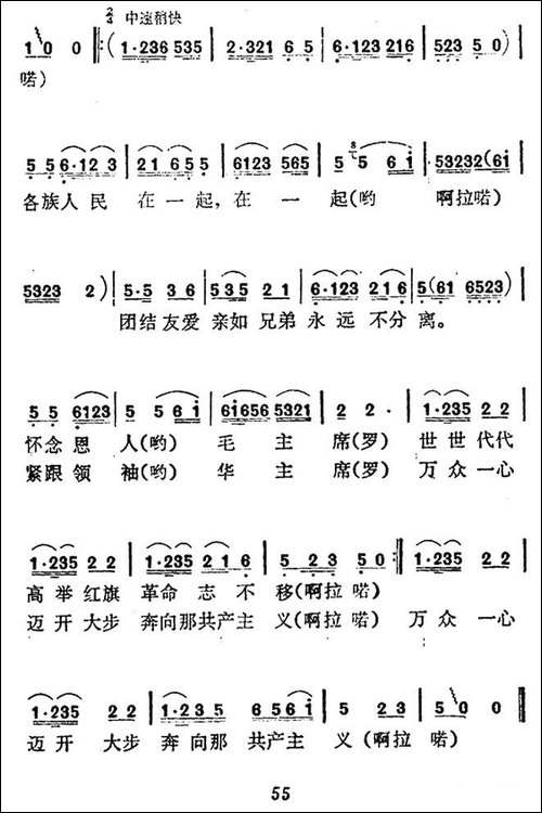 伟大的党把各族人民团结在一起