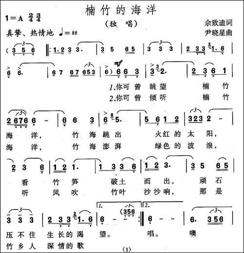 楠竹的海洋