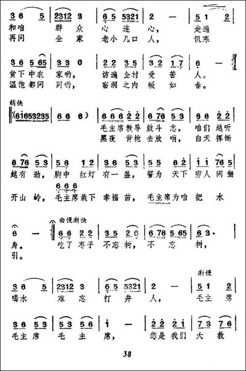 毛主席，枣园人民永远怀念您-民歌