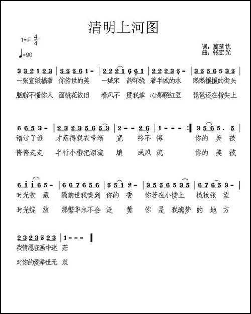 清明上河图-冀楚忱词-张宏光曲