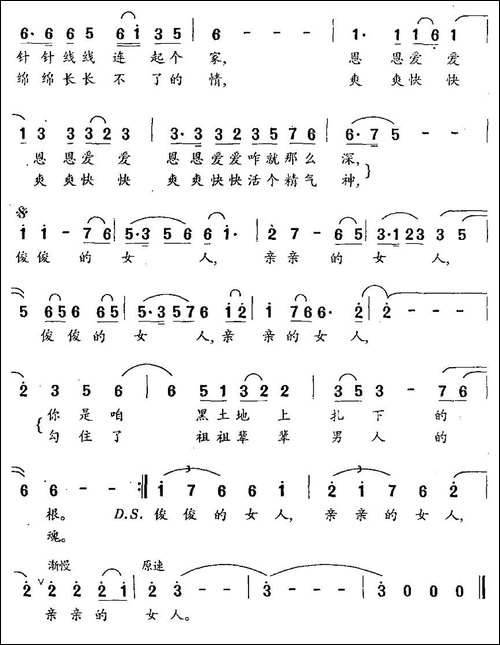 亲亲的女人-民歌