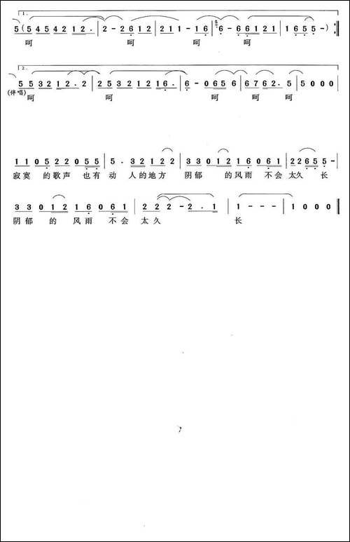 漂-李正文词-杨天解曲-民歌