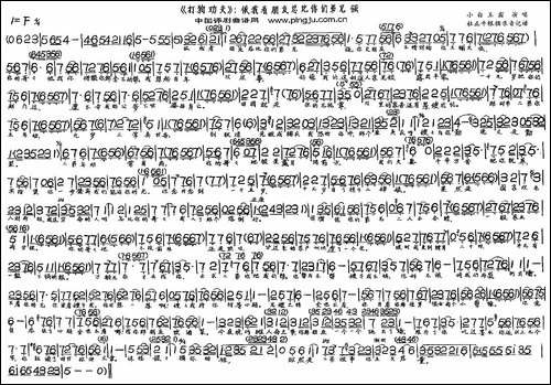 依我看朋友总比你们弟兄强-《打狗劝夫》选段-评剧唱谱
