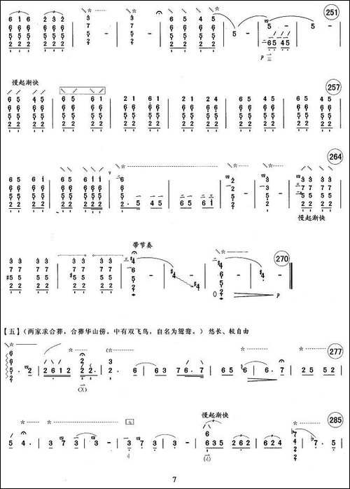 孔雀东南飞-琵琶谱