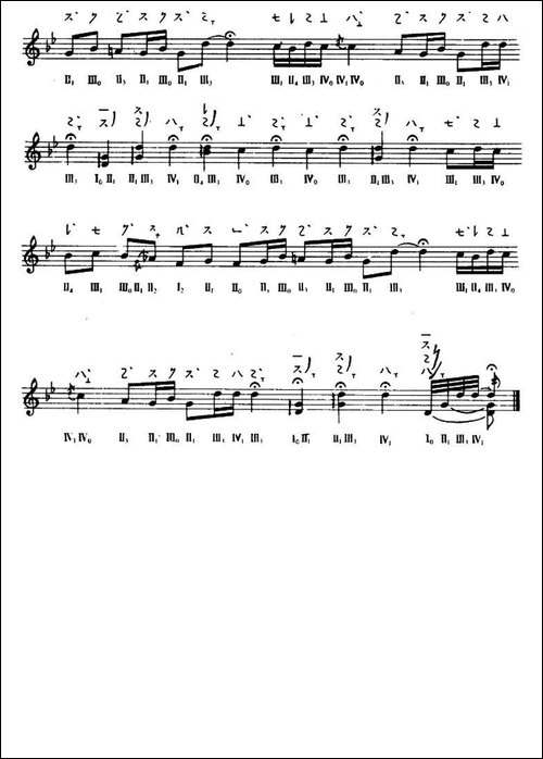 ？弄-敦煌琵琶曲谱-第2曲-琵琶谱