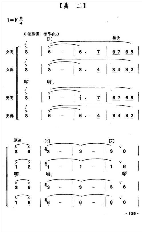 壮山飞泉-壮族舞蹈-其他谱
