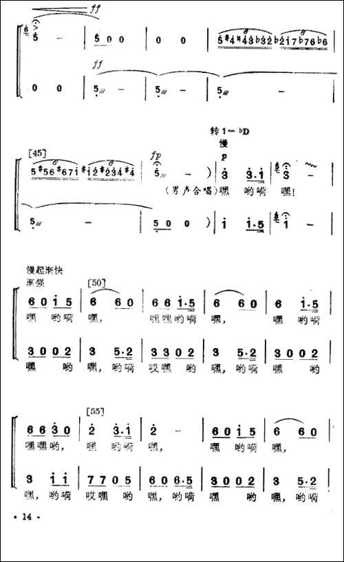 我为祖国采油忙-舞蹈音乐主旋律谱-其他谱