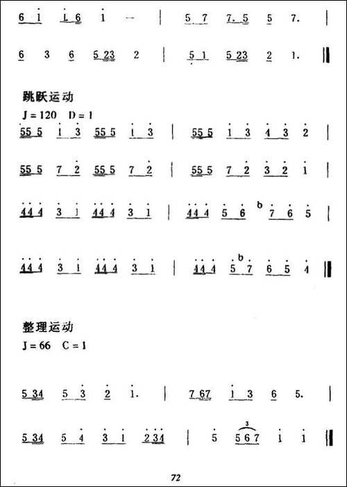 第八套广播体操音乐-每节4个8拍-其他谱