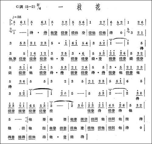 十番音乐：一枝花-其他谱