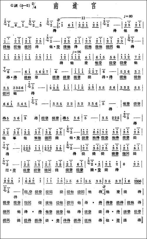 十番音乐：南进宫-其他谱