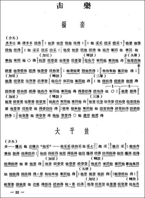 十番音乐：击乐-其他谱