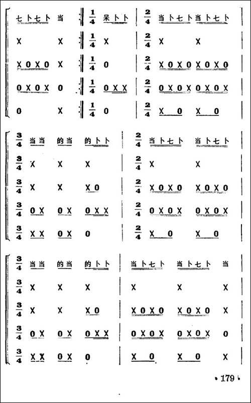一字清-打击乐合奏-其他谱