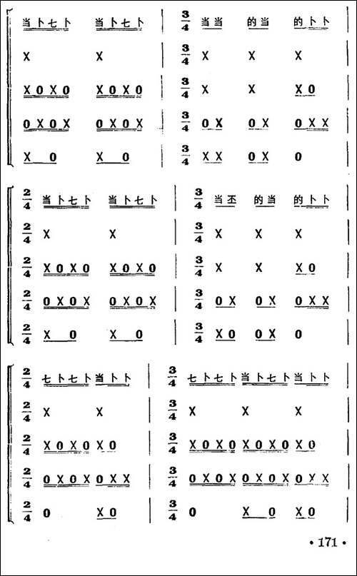 一字清-打击乐合奏-其他谱