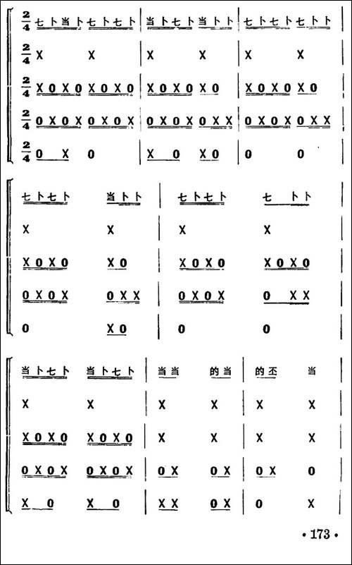 一字清-打击乐合奏-其他谱
