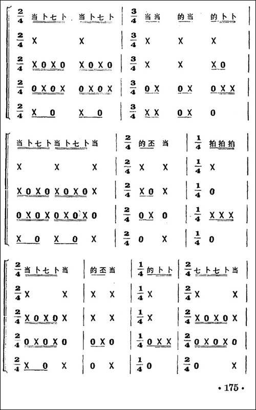 一字清-打击乐合奏-其他谱