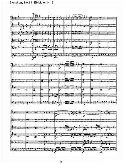 Symphony-No.1-in-Eb-Major，K.16-Eb大调第一交响曲K.16-其他谱