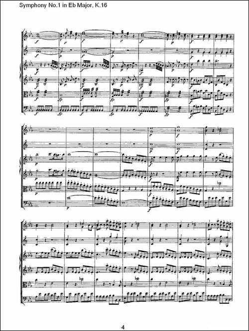 Symphony-No.1-in-Eb-Major，K.16-Eb大调第一交响曲K.16-其他谱