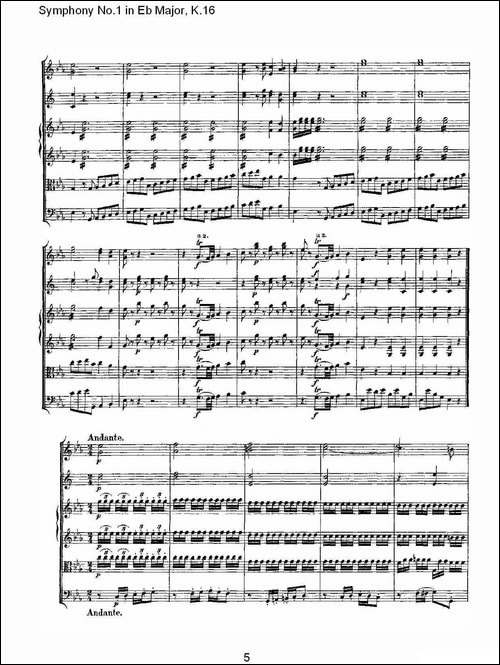 Symphony-No.1-in-Eb-Major，K.16-Eb大调第一交响曲K.16-其他谱