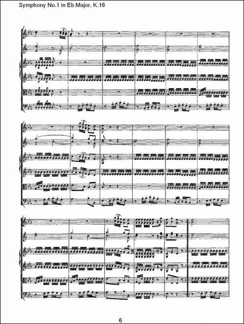 Symphony-No.1-in-Eb-Major，K.16-Eb大调第一交响曲K.16-其他谱