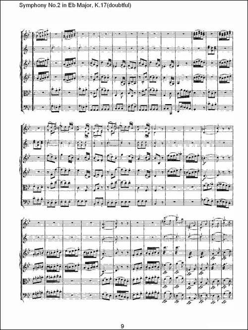 Symphony-No.2-in-Bb-Major-doubtful，K.1-其他谱