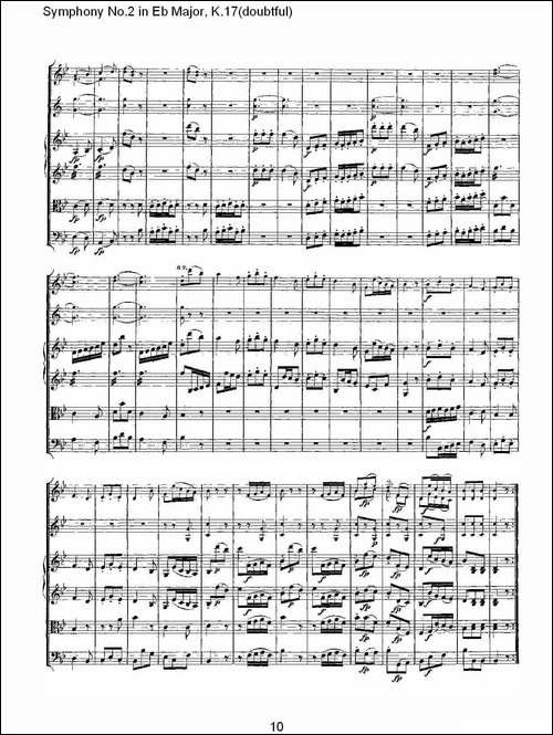 Symphony-No.2-in-Bb-Major-doubtful，K.1-其他谱