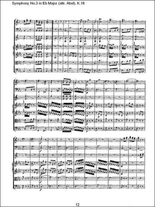 Symphony-No.3-in-Eb-Major-attr.-Abel，-K.1-其他谱