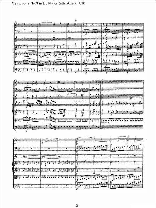 Symphony-No.3-in-Eb-Major-attr.-Abel，-K.1-其他谱