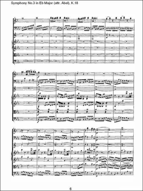 Symphony-No.3-in-Eb-Major-attr.-Abel，-K.1-其他谱