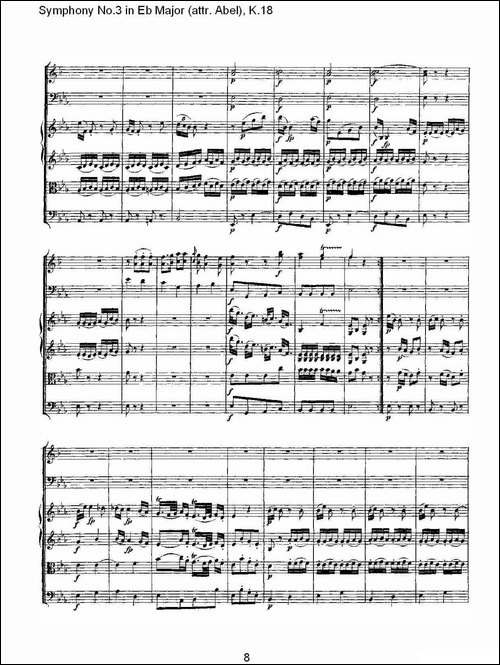 Symphony-No.3-in-Eb-Major-attr.-Abel，-K.1-其他谱