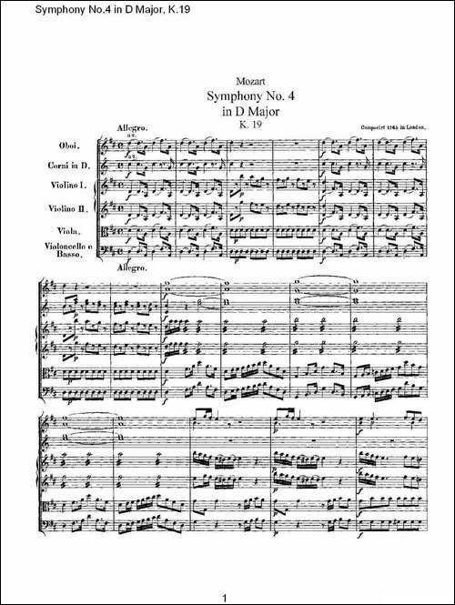 Symphony-No.4-in-D-Major,-K.19-Ｄ大调第四交响曲K.19-其他谱