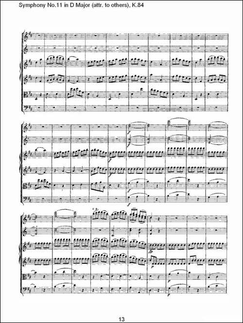 Symphony-No.11-in-D-Major-attr.-to-others，K.8-其他谱