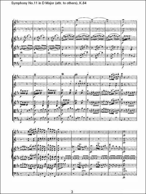 Symphony-No.11-in-D-Major-attr.-to-others，K.8-其他谱