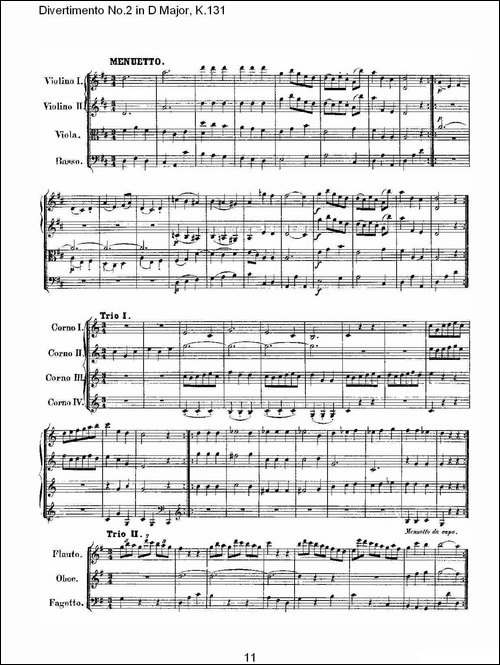 Divertimento-No.2-in-D-Major,-K.131-D大调第二嬉游曲,K.13-其他谱
