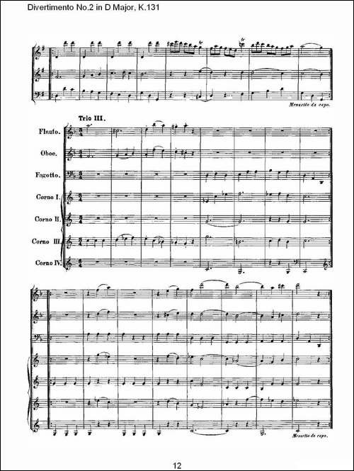 Divertimento-No.2-in-D-Major,-K.131-D大调第二嬉游曲,K.13-其他谱