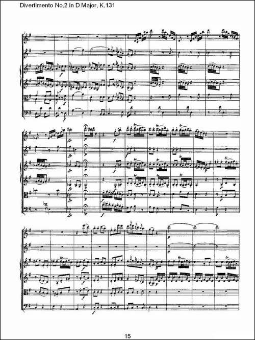 Divertimento-No.2-in-D-Major,-K.131-D大调第二嬉游曲,K.13-其他谱