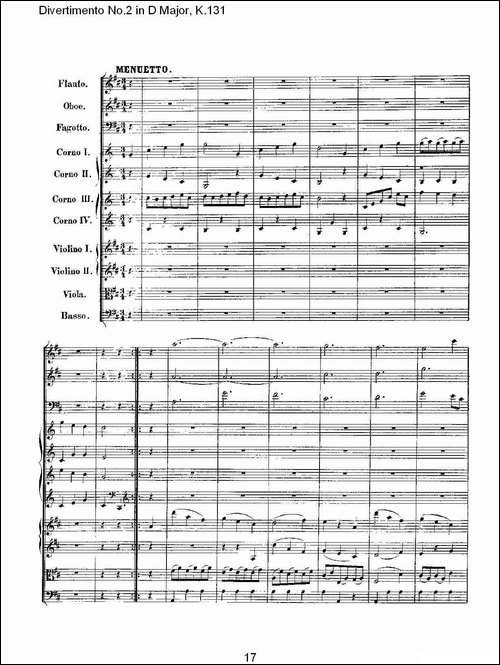 Divertimento-No.2-in-D-Major,-K.131-D大调第二嬉游曲,K.13-其他谱
