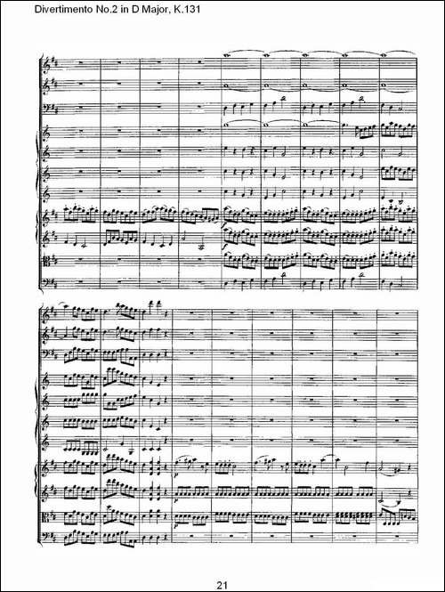Divertimento-No.2-in-D-Major,-K.131-D大调第二嬉游曲,K.13-其他谱