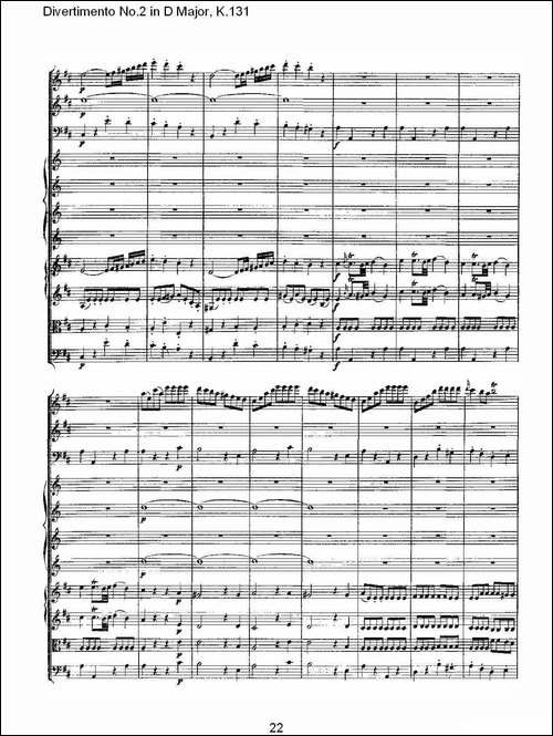 Divertimento-No.2-in-D-Major,-K.131-D大调第二嬉游曲,K.13-其他谱