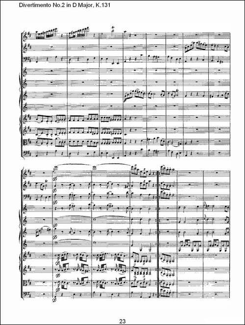 Divertimento-No.2-in-D-Major,-K.131-D大调第二嬉游曲,K.13-其他谱