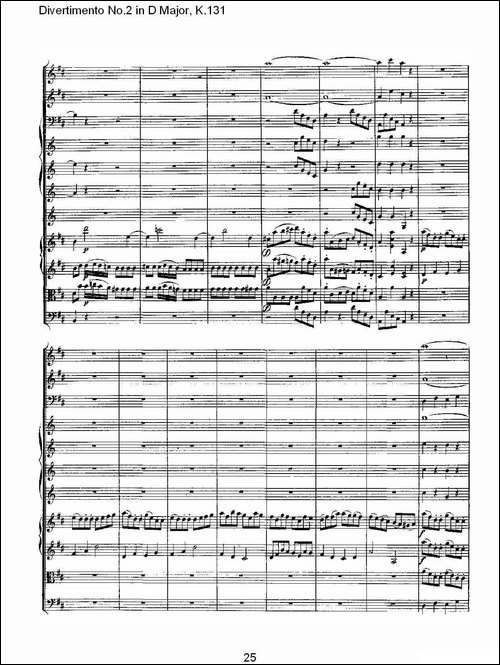Divertimento-No.2-in-D-Major,-K.131-D大调第二嬉游曲,K.13-其他谱